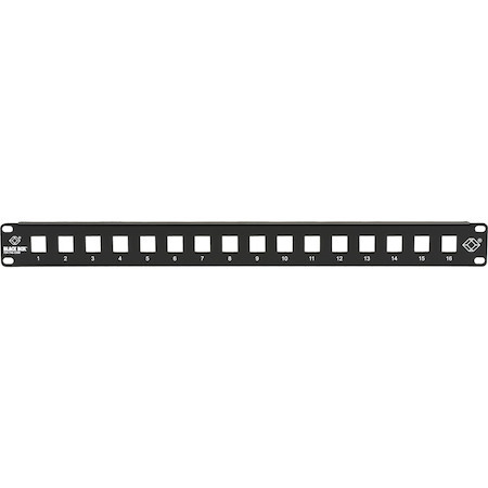 Black Box Multimedia Patch Panel - 1U, 16-Port