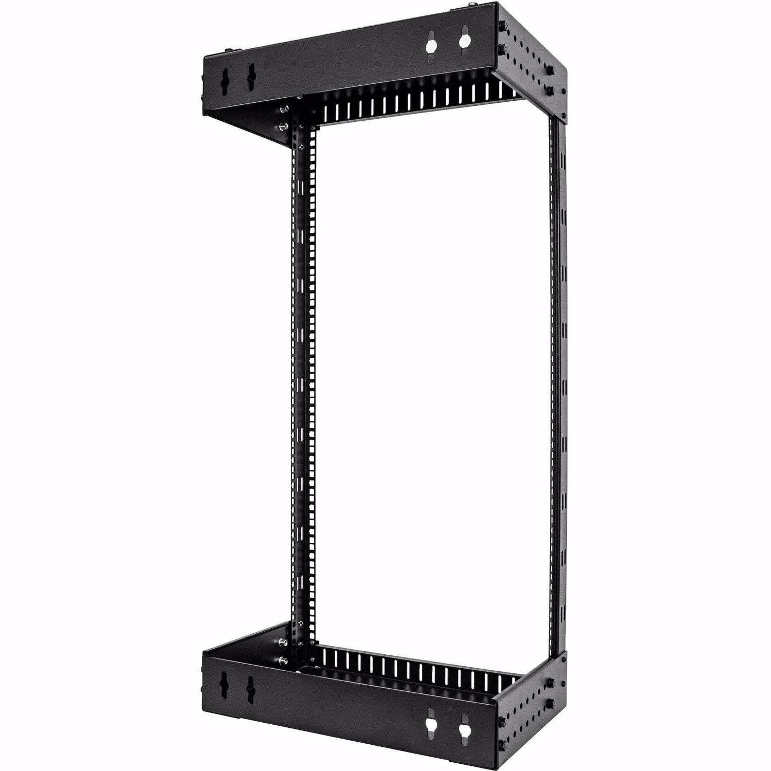 StarTech.com 2-Post 21U Heavy-Duty Wall Mount Network Rack, 19" Open Frame Server Rack with Adjustable Depth, Data Rack for IT Equipment~