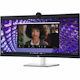 Dell P3424WEB 34" Class Webcam WQHD Curved Screen LED Monitor - 21:9