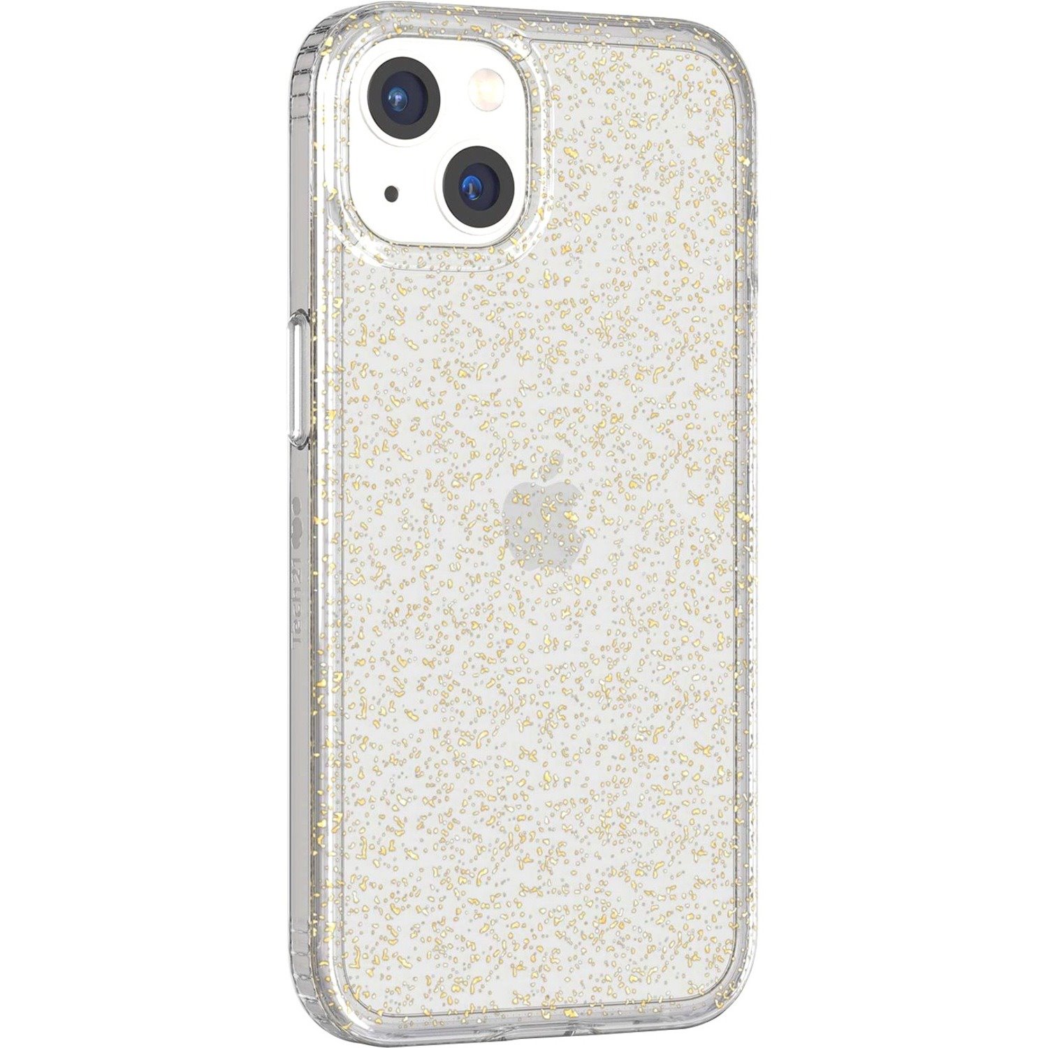 Tech21 Evo Sparkle Case for Apple iPhone 13 Smartphone - Holographic Shimmer Effect - Gold