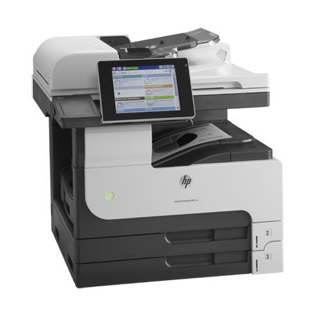 HP LaserJet M725DN Laser Multifunction Printer-Monochrome-Copier/Scanner-41 ppm Mono Print-1200x1200 Print-Automatic Duplex Print-200000 Pages Monthly-600 sheets Input-Color Scanner-600 Optical Scan-Gigabit Ethernet Ethernet