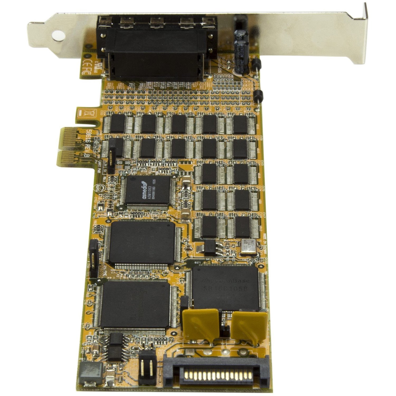 StarTech.com 16 Port PCI Express Serial Card - Low-Profile - High-Speed PCIe Serial Card with 16 DB9 RS232 Ports