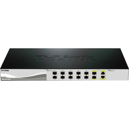 D-Link 10G Smart Switch with 10-port 10G SFP+ and 2-port 10GBASE-T/SFP+ Combo Port
