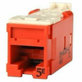 Ortronics Clarity High Density Jack (HDJ) CAT5E, T568A/B, Red
