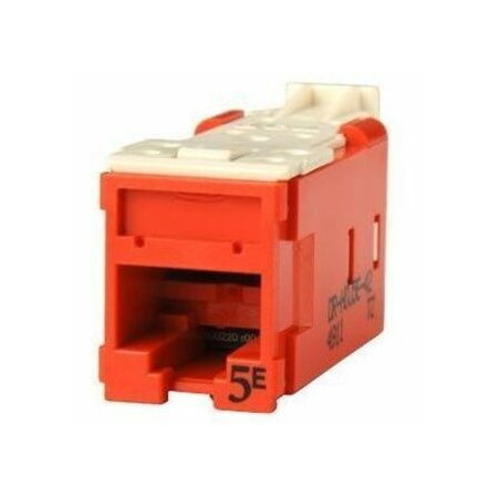 Ortronics Clarity High Density Jack (HDJ) CAT5E, T568A/B, Red