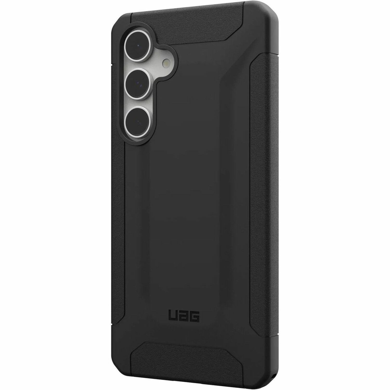 Urban Armor Gear Scout Case for Samsung Galaxy S24 FE Smartphone - Hex Pattern, Textured Bumper - Black