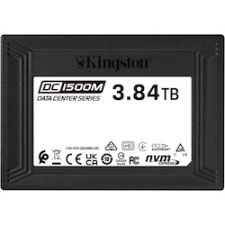 Kingston DC1500M 3.84 TB Solid State Drive - 2.5" Internal - U.2 (PCI Express NVMe 3.0 x4) - Mixed Use