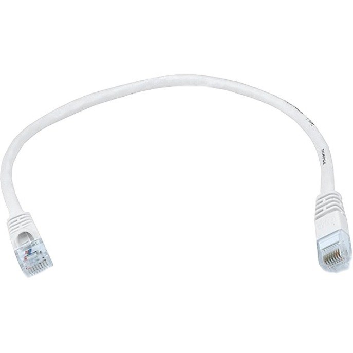 Monoprice 1FT 24AWG Cat5e 350MHz UTP Bare Copper Ethernet Network Cable - White