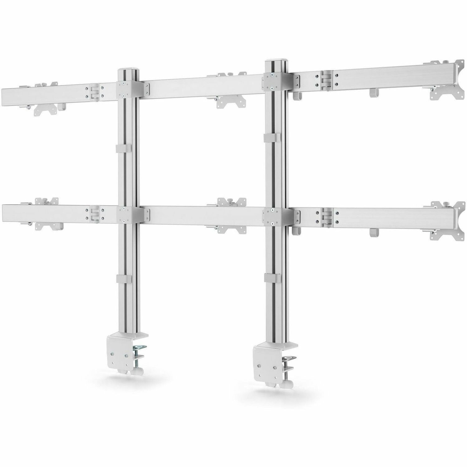 STARTECH.COM SIX-MONITOR DESK MOUNT, UP TO 32", UP TO 8KG , HORIZONTAL, H/ADJ, VES, SILVER