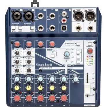 Soundcraft Notepad-8FX Small-format Analog Mixing Console with USB I/O and Lexicon Effects
