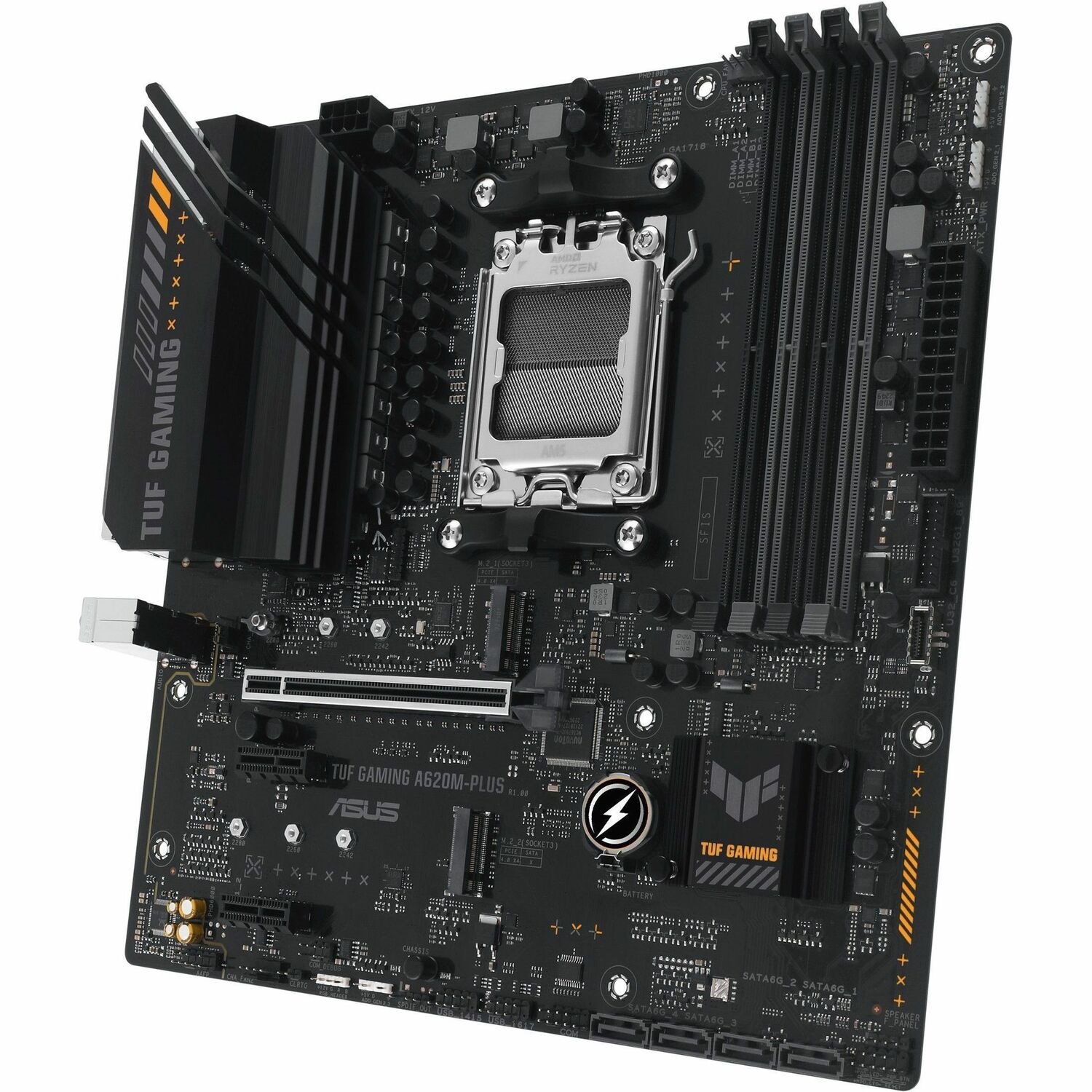 TUF TUF GAMING A620M-PLUS Gaming Desktop Motherboard - AMD A620 Chipset - Socket AM5 - Micro ATX