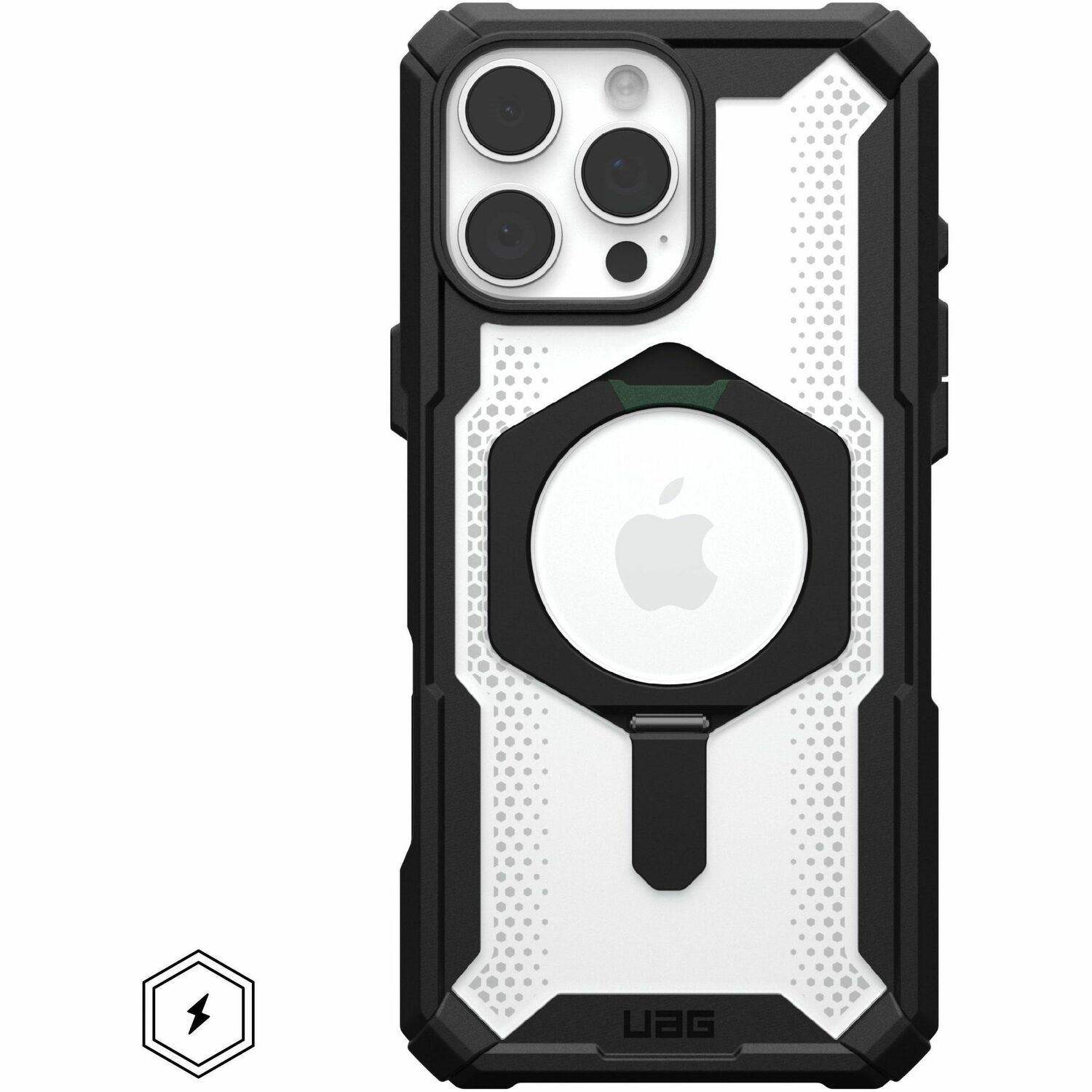 Urban Armor Gear Plasma XTE Robuust Case voor Apple iPhone 16 Pro Max Smartphone - Zwart/transparant