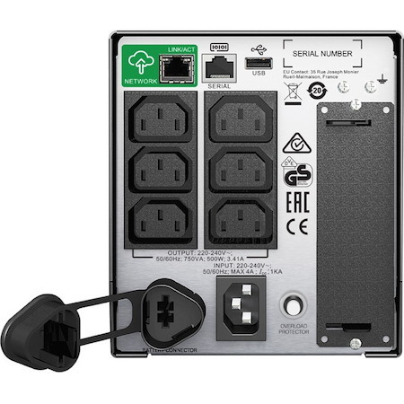 APC by Schneider Electric Smart-UPS Line-interactive UPS - 750 VA/500 W