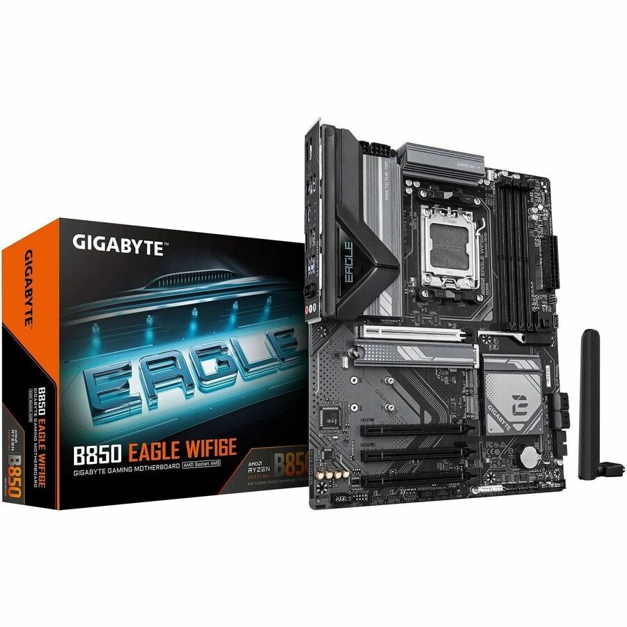 GIGABYTE Ultra Durable B850 EAGLE WIFI6E Gaming Desktop Motherboard - AMD B850 Chipset - Socket AM5 - ATX