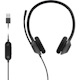 Cisco Headset 322 Wired Dual On-Ear Carbon Black USB-A