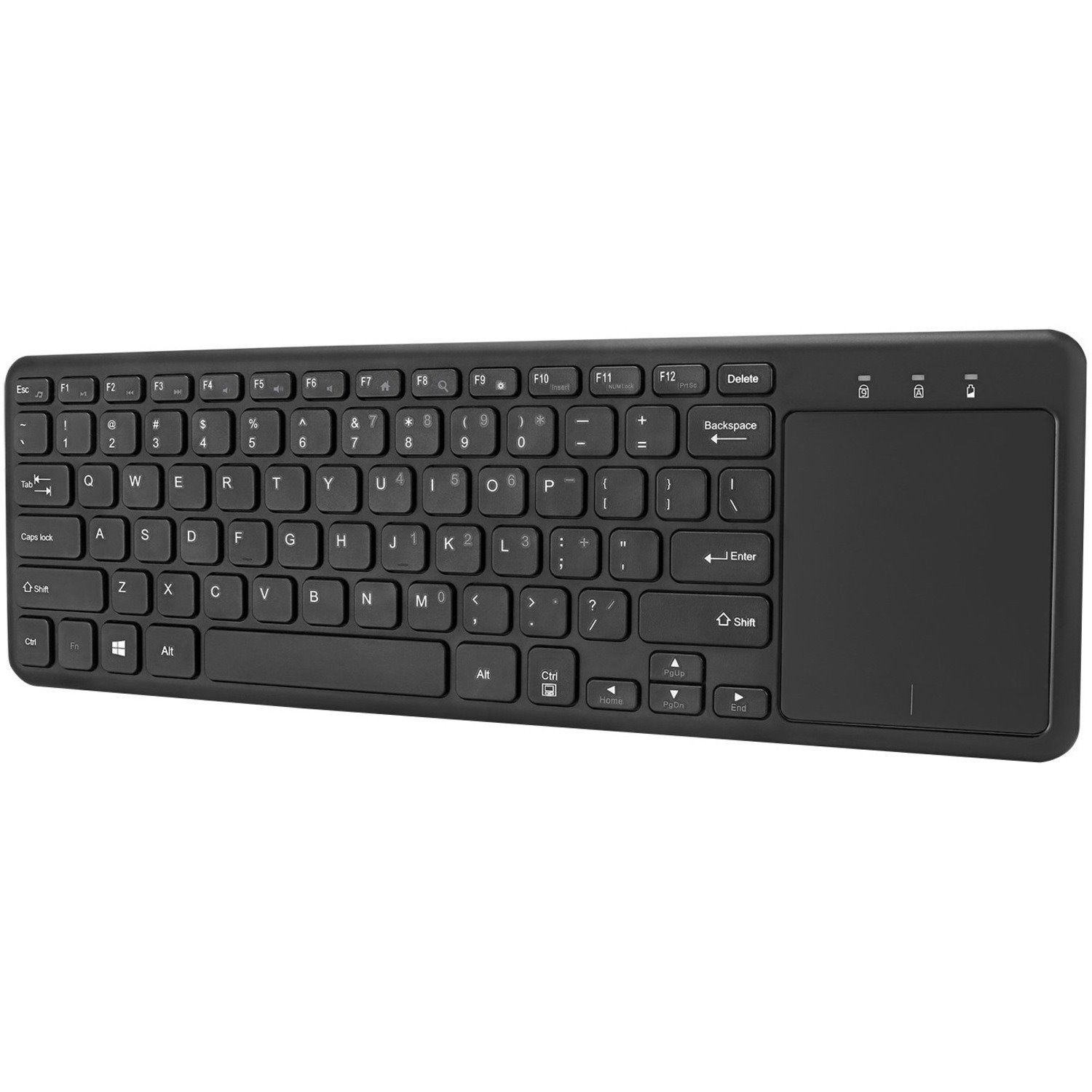 Adesso Keyboard - Wireless Connectivity - USB Interface - TouchPad - English (US) - Black