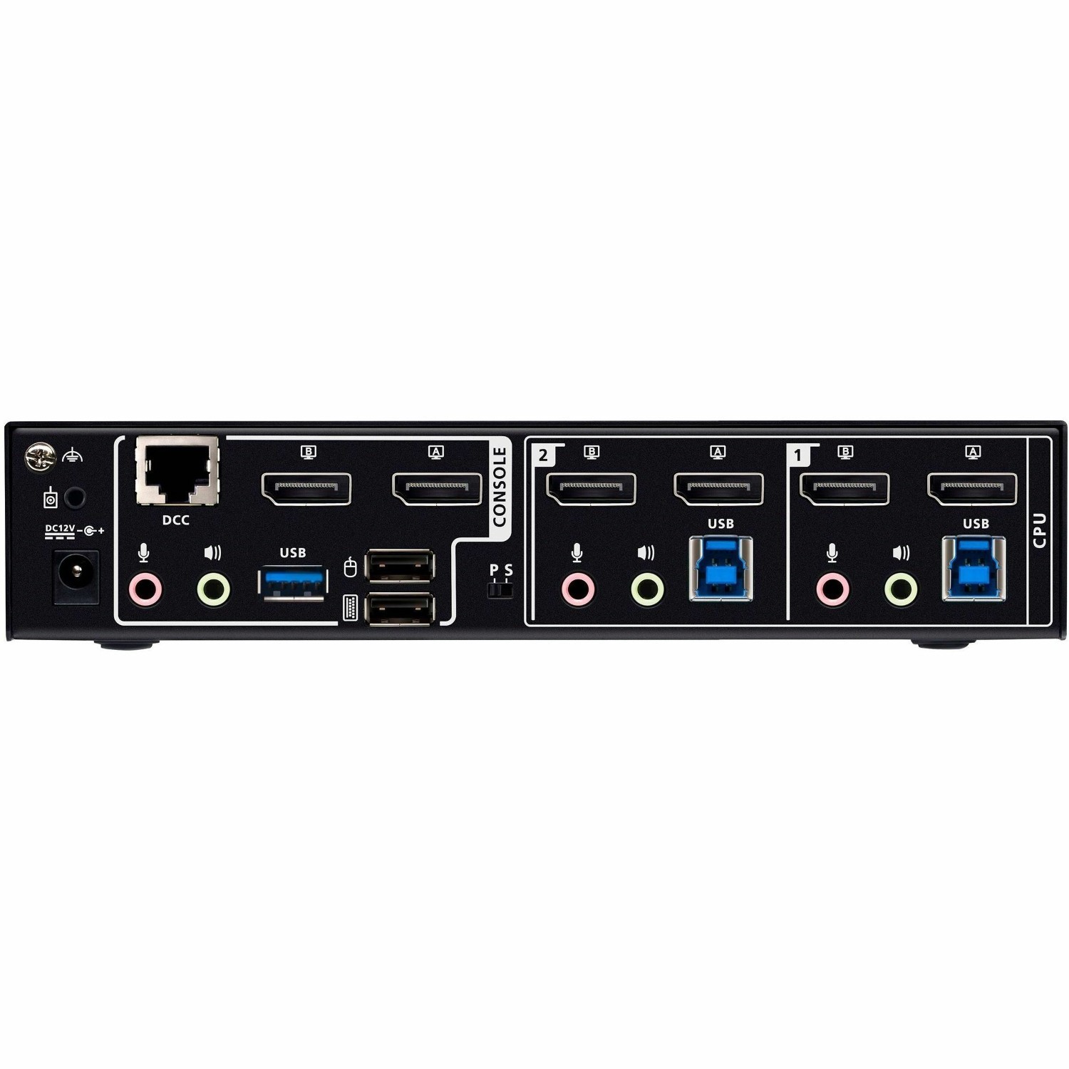 ATEN 2-Port USB 3.0 8K DisplayPort Dual-Display KVMP Switch (Cables included)