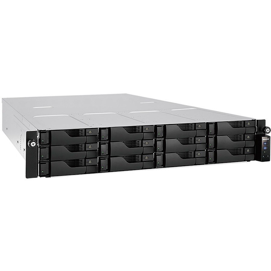 Asustor Lockerstor 12RD AS6512RD - 12 Bay NAS, Quad-Core 2.1GHz CPU, 2.5GbE Port, 8GB RAM DDR4, 2U Rackmount Server with redundant Power Supply (Diskless)