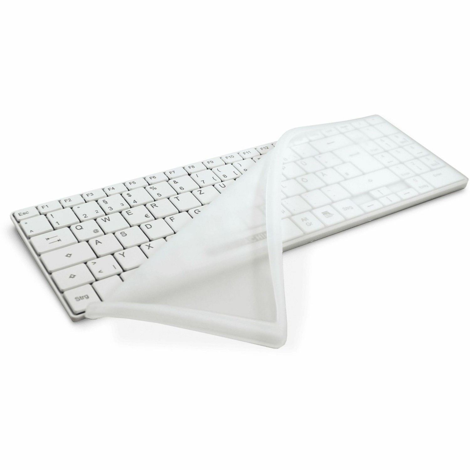 Man And Machine White ItsCool Washable Wireless Keyboard. RF 2.4 GHZ Usb / Aes 128 Encryption 3