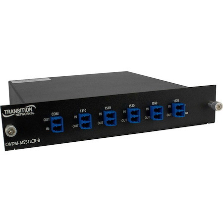 Transition Networks Coarse Wavelength Division Multiplexing (CWDM) 4 Channels + OSC Duplex LC