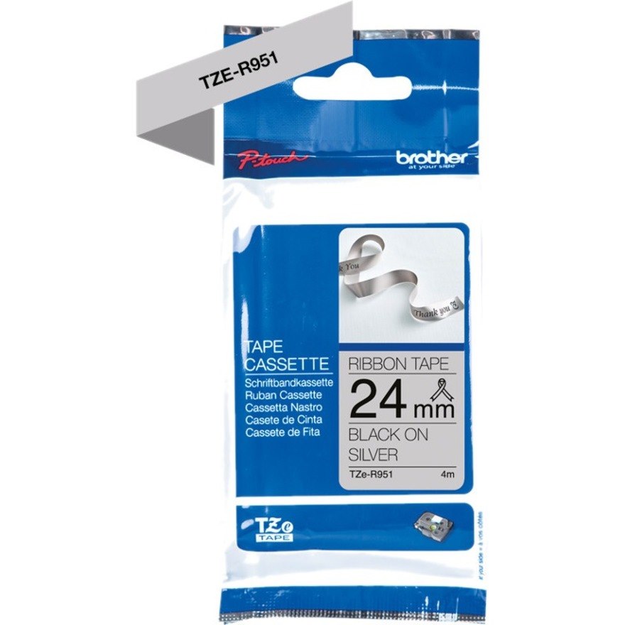 Brother P-touch Thermal Transfer Printable Ribbon - Silver