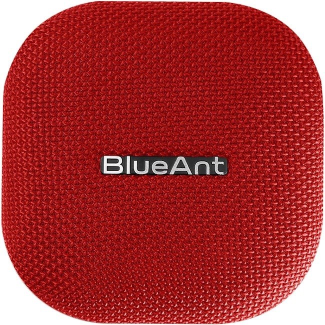 BlueAnt Portable Bluetooth Speaker System - 6 W RMS - Siri, Google Assistant Supported - Red