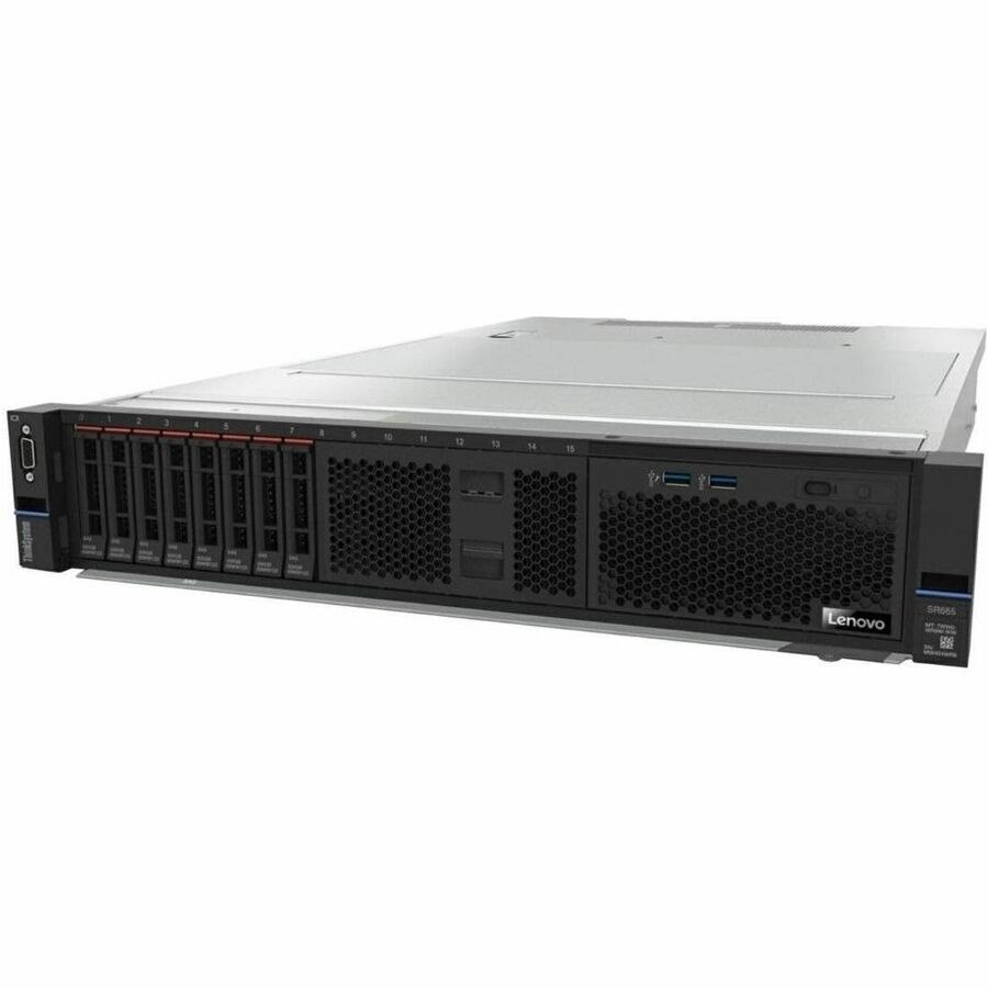 Lenovo ThinkSystem SR665 7D2V1009NA 2U Rack Server - 1 EPYC 7513 2.60 GHz - 32 GB RAM - 1.92 TB SSD - (1 x 1.92TB) SSD Configuration - Serial ATA, 12Gb/s SAS Controller