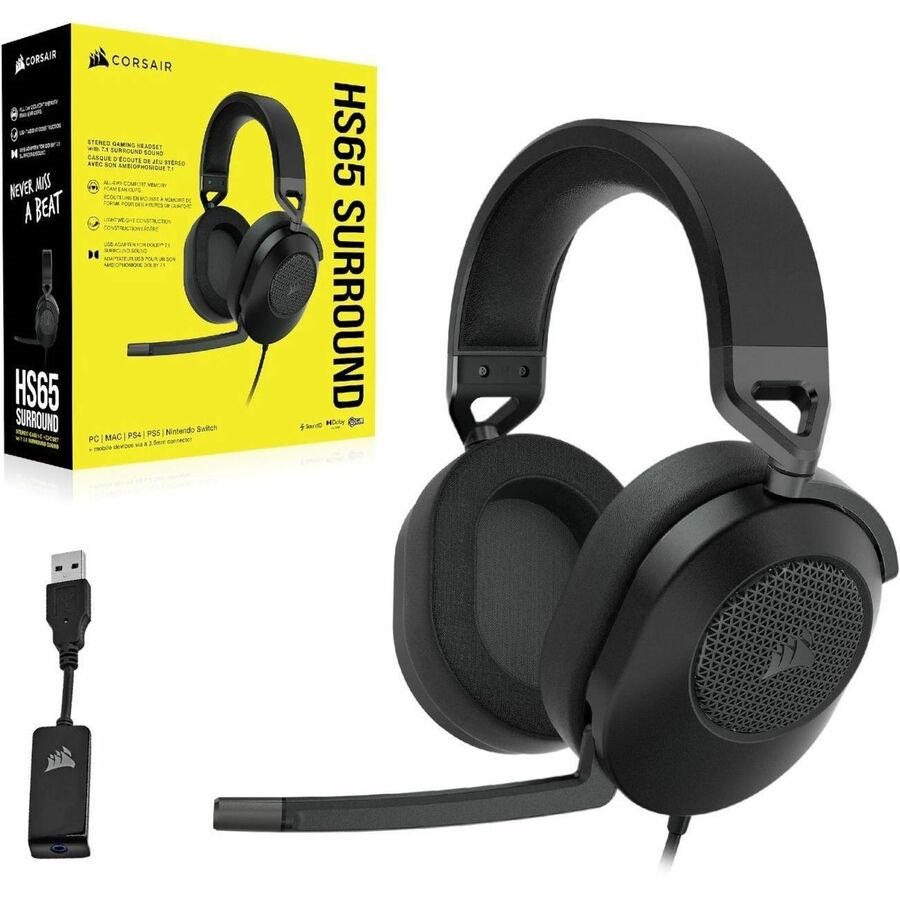 Corsair Hset Usb HS65 Surround Carbon