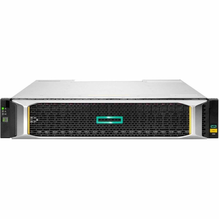 HPE MSA 2060 24 x Total Bays SAN Storage System - 28.80 TB HDD - 12 x 2.4TB - 2 x 1.92TB SSD - 2U Rack-mountable