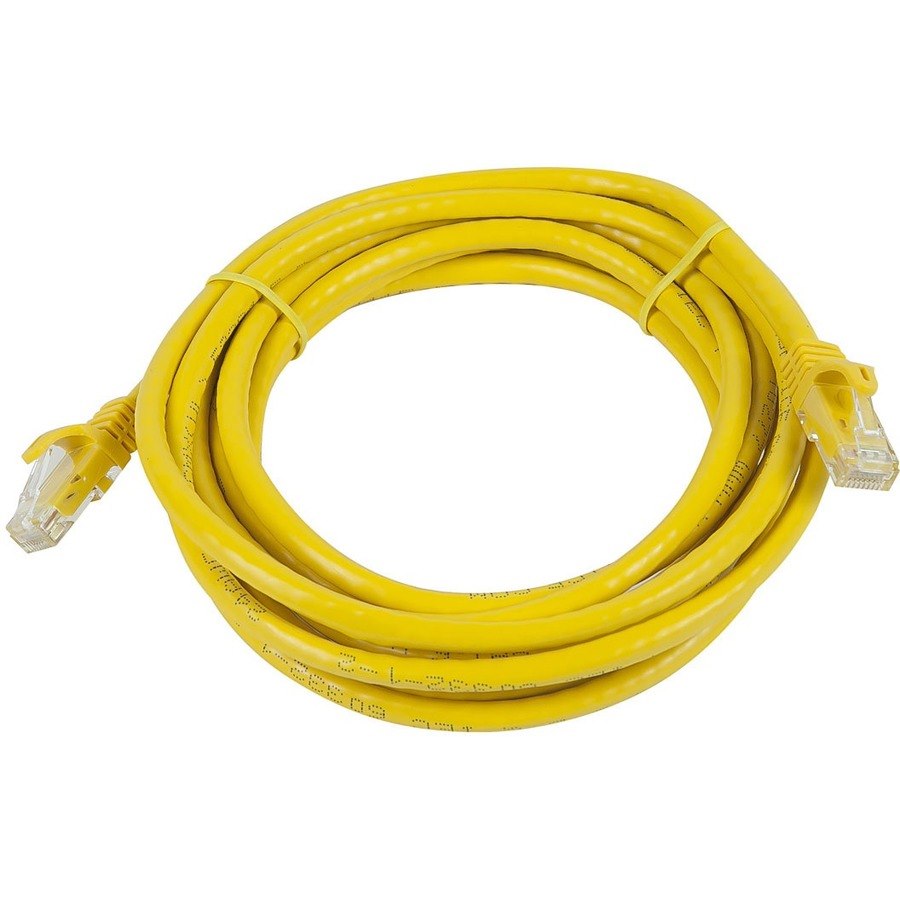 Monoprice FLEXboot Series Cat5e 24AWG UTP Ethernet Network Patch Cable, 20ft Yellow