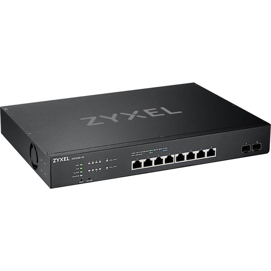 ZYXEL XS1930-10 8 Ports Manageable Ethernet Switch - 10 Gigabit Ethernet - 10GBase-X, 10GBase-T