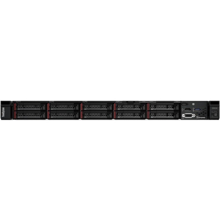 Lenovo ThinkSystem SR630 7X02A04WAU 1U Rack Server - 1 x Intel Xeon Silver 4110 2.10 GHz - 16 GB RAM - 12Gb/s SAS, Serial ATA/600 Controller