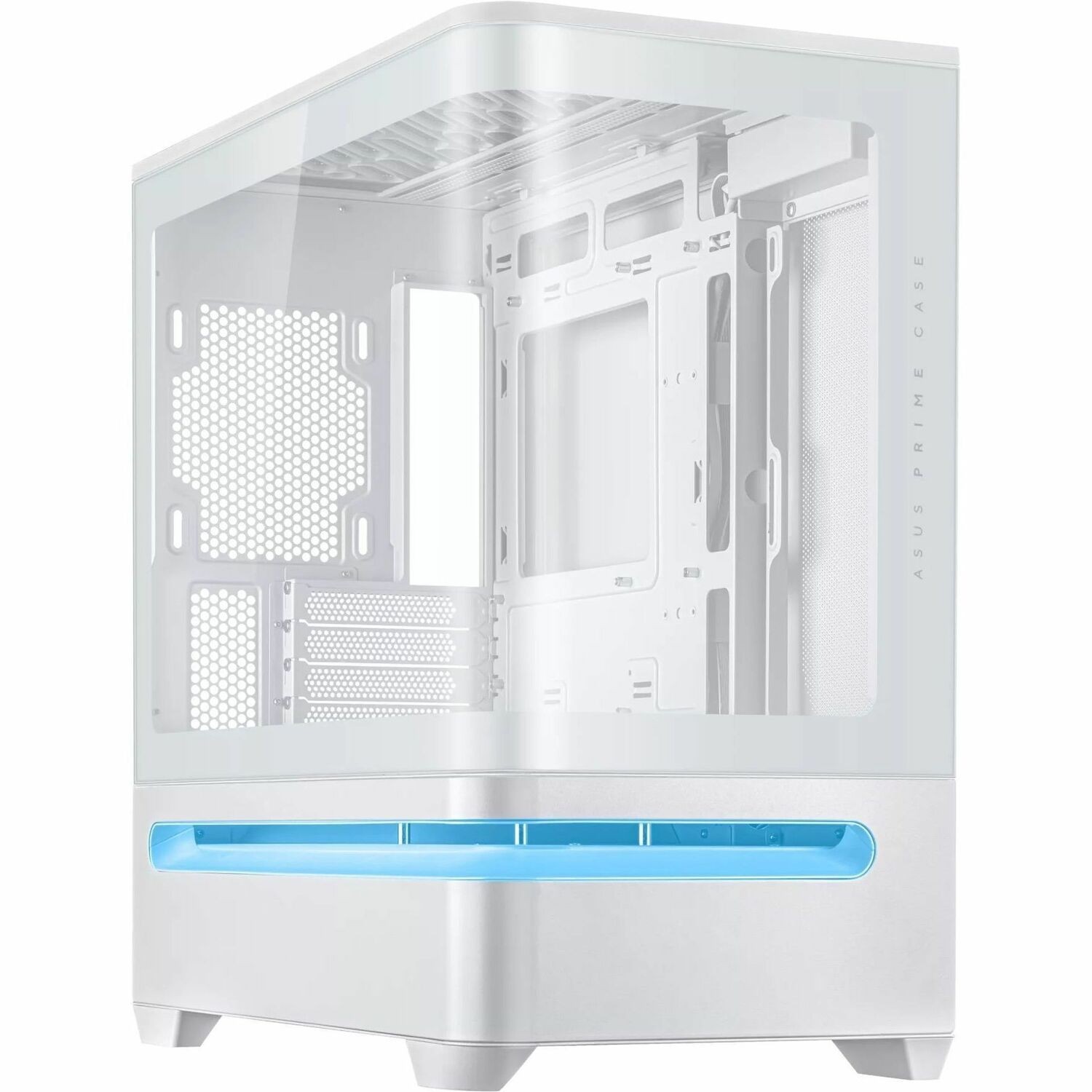 Asus Prime ASUS Prime AP202 Computer Case - Micro ATX, Mini ITX Motherboard Supported - Micro Tower - Tempered Glass - White