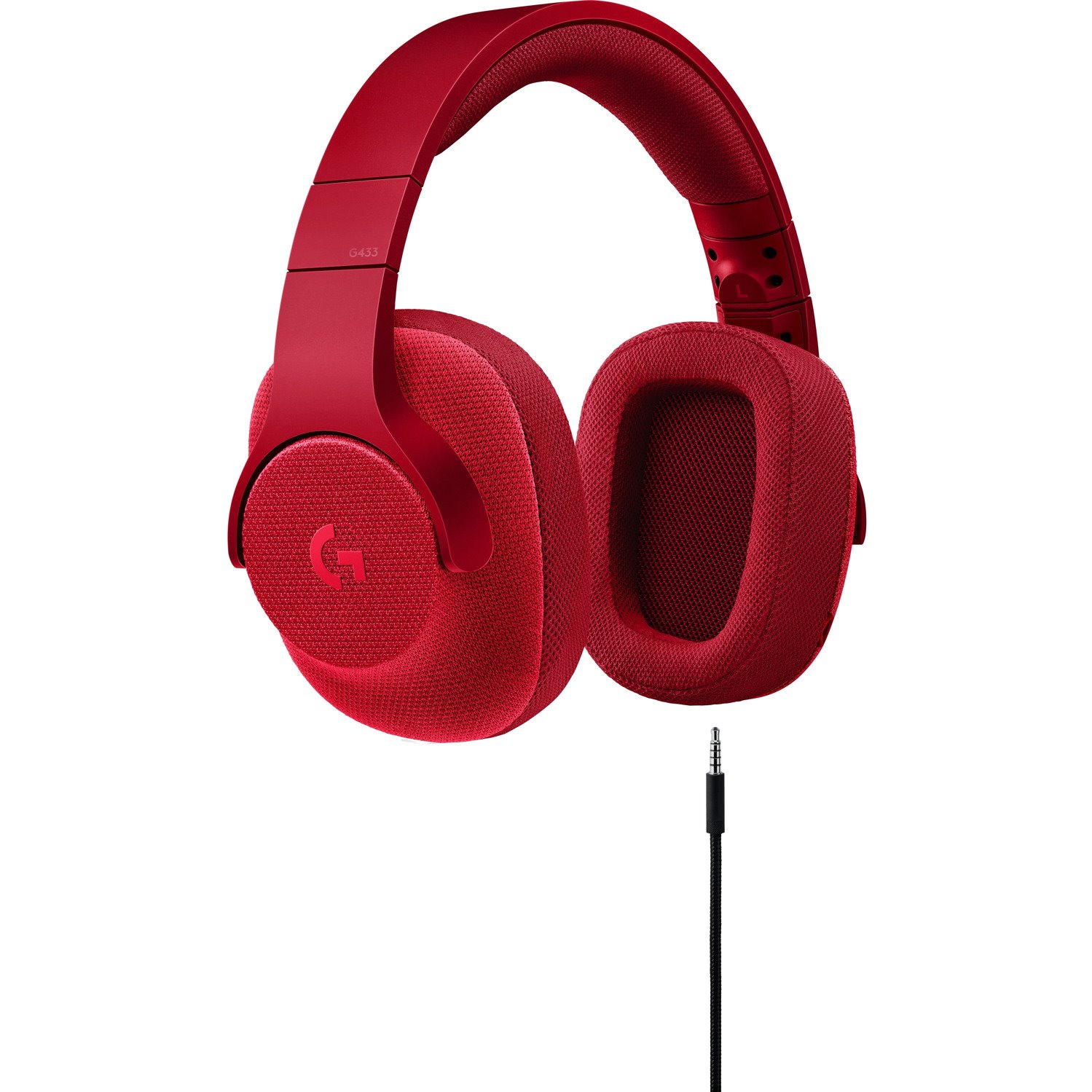 Logitech G433 Wired Over-the-head Stereo Headset - Red