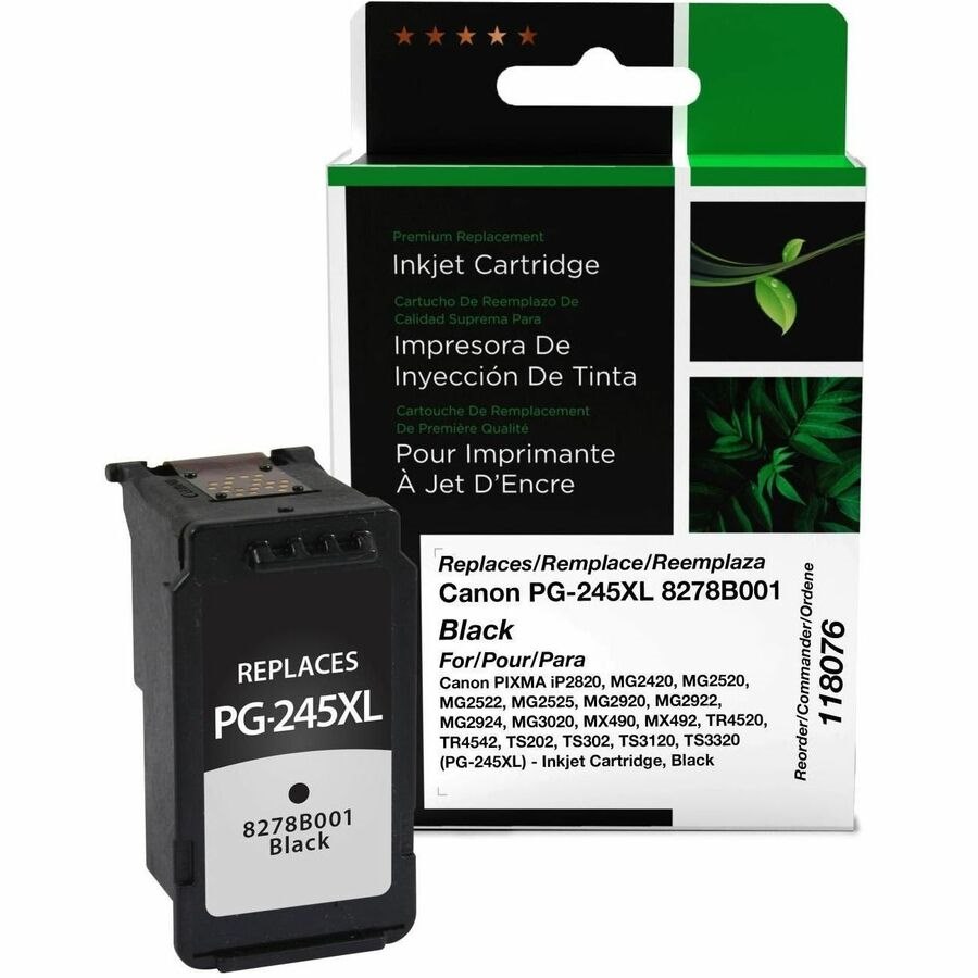 Clover Imaging Remanufactured High Yield Black Ink Cartridge for Canon PG-245XL (8278B001)