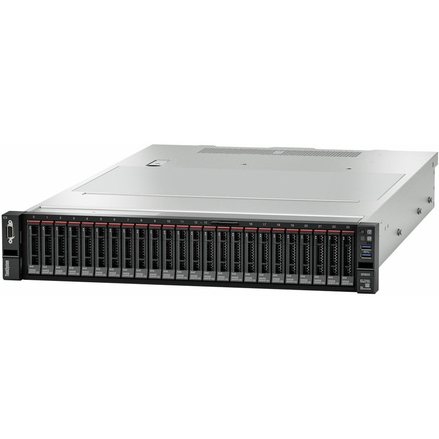 Lenovo ThinkSystem SR655 7Z01A05FNA 2U Rack Server - 1 EPYC 7203P 2.80 GHz - 32 GB RAM - 12Gb/s SAS Controller
