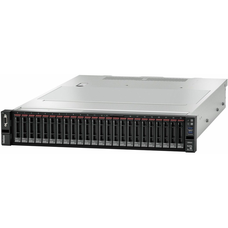 Lenovo ThinkSystem SR655 7Z01A05FNA 2U Rack Server - 1 x AMD EPYC 7203P 2.80 GHz - 32 GB RAM - 12Gb/s SAS Controller