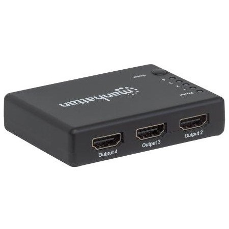 Manhattan 4K Compact 4-Port HDMI Splitter