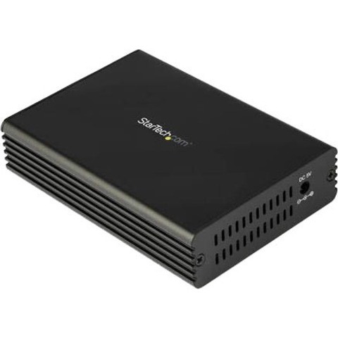 StarTech.com 10GbE Fiber Ethernet Media Converter 10GBASE-T- SFP to RJ45 Single Mode/Multimode Fiber to Copper Bridge 10Gbps Network