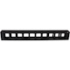 StarTech.com 1U Horizontal Finger Duct Rack Cable Management Panel with Cover