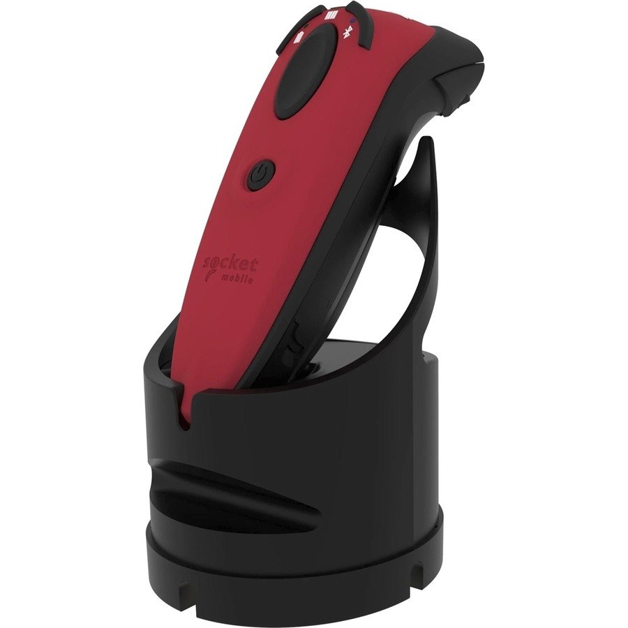 Socket Mobile DuraScan D720 Rugged Warehouse Handheld Barcode Scanner - Wireless Connectivity - Red - USB Cable Included