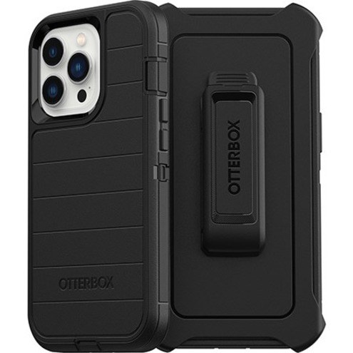 OtterBox Defender Series Pro Rugged Carrying Case (Holster) Apple iPhone 13 Pro Smartphone - Black