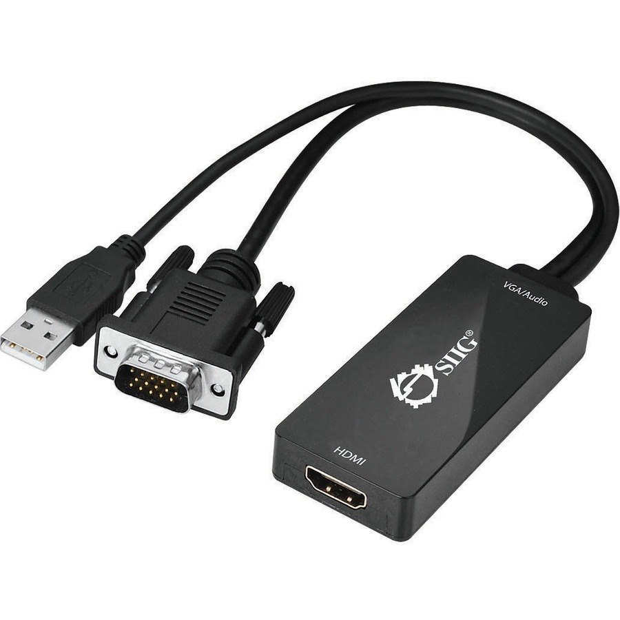 SIIG Portable VGA & USB Audio to HDMI Converter