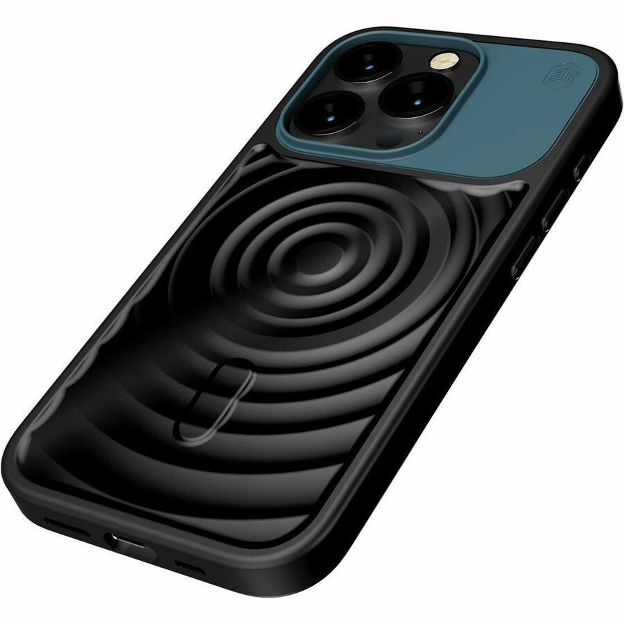 STM Goods Case for Apple iPhone 15 Pro Smartphone - Black Atlantic