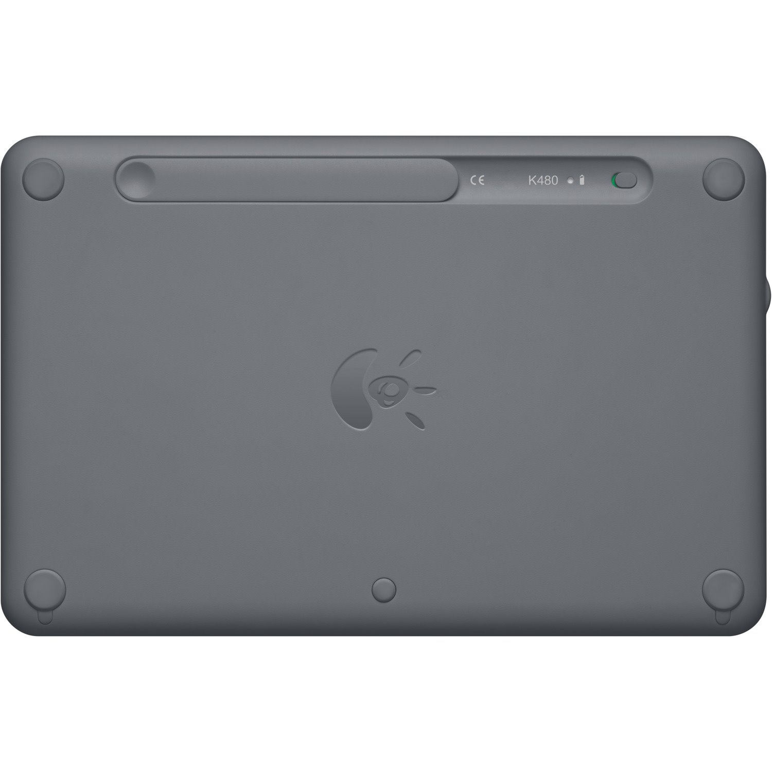 Logitech K480 Keyboard - Wireless Connectivity - French - AZERTY Layout - Black