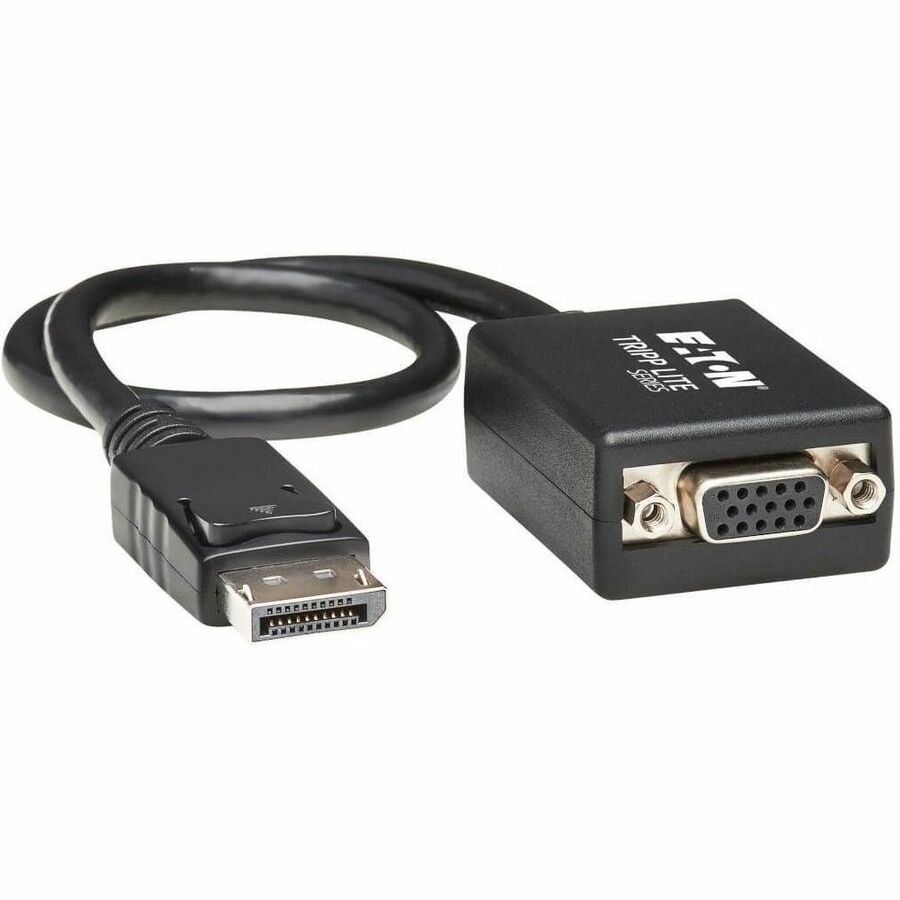 Eaton Tripp Lite Series DisplayPort to VGA Active Adapter Video Converter, Black (M/F), 1 ft. (0.31 m)