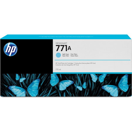 HP 771A (B6Y20A) Original Inkjet Ink Cartridge - Single Pack - Light Cyan - 1 Each