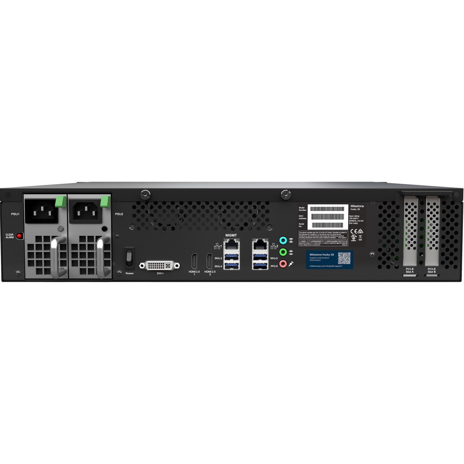 Milestone Systems Husky X8 barebone w/RAID and CNA