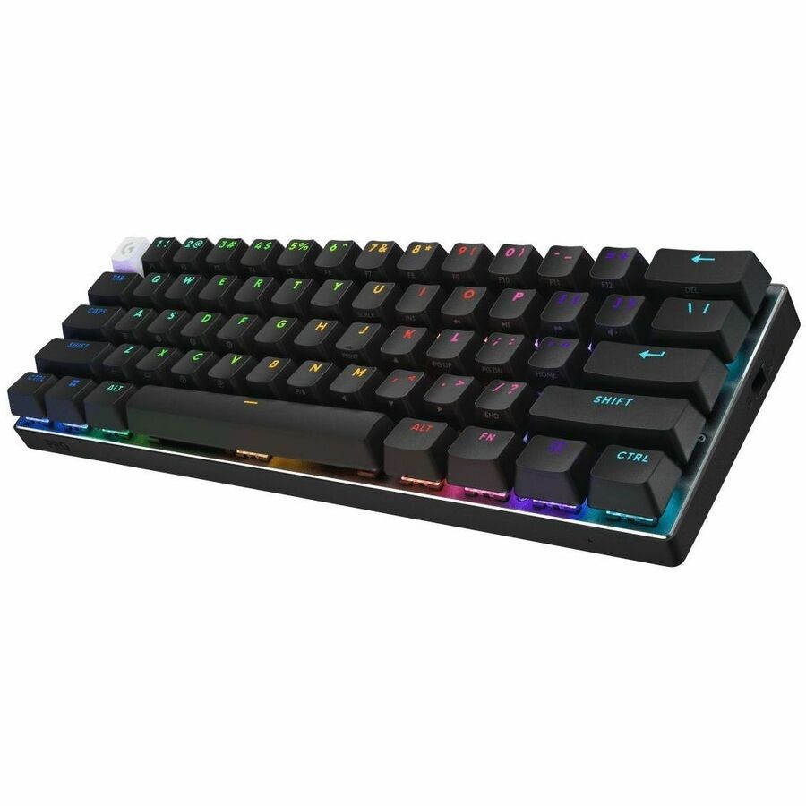 Logitech G PRO X 60 Gaming-Tastatur - Kompakt - Kabel/Kabellos Konnektivität - USB 2.0 Typ A Schnittstelle - RGB LED - Deutsch - QWERTZ Layout - Schwarz