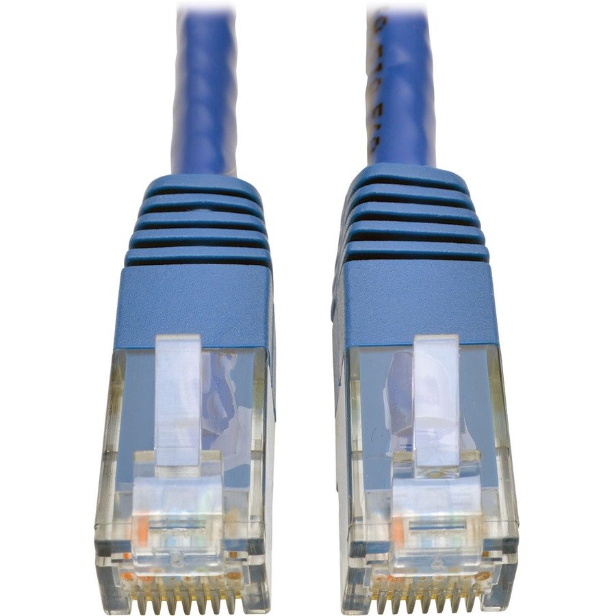 Eaton Tripp Lite Series Cat6 Gigabit Molded (UTP) Ethernet Cable (RJ45 M/M), PoE, Blue, 75 ft. (22.86 m)